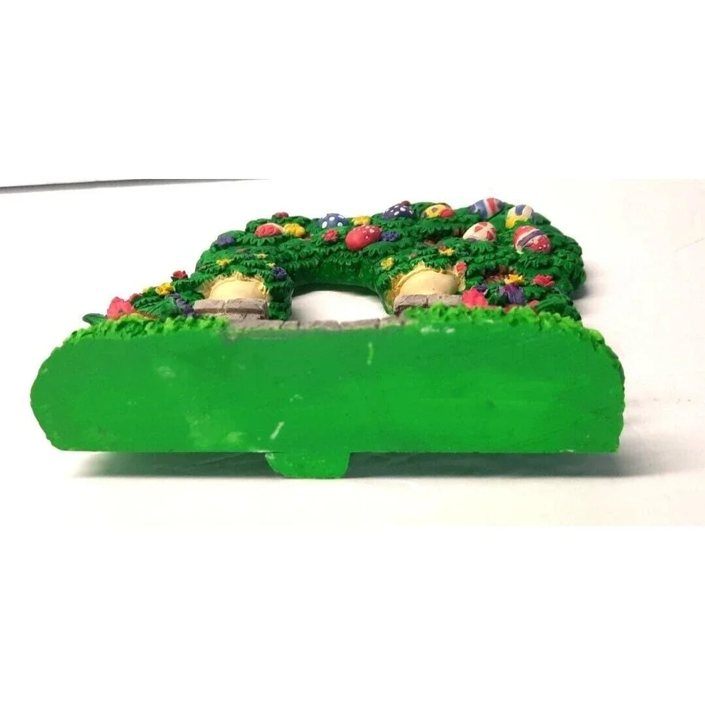 Vintage Easter Jubilee Bunny Family Figurine Set 3 Piece Resin Garden Decor Box